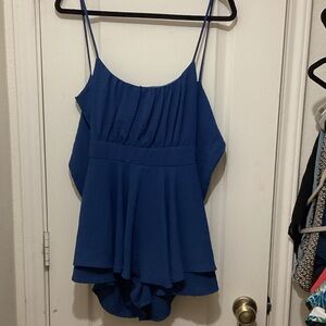 Windsor Blue Layered Jumpsuit